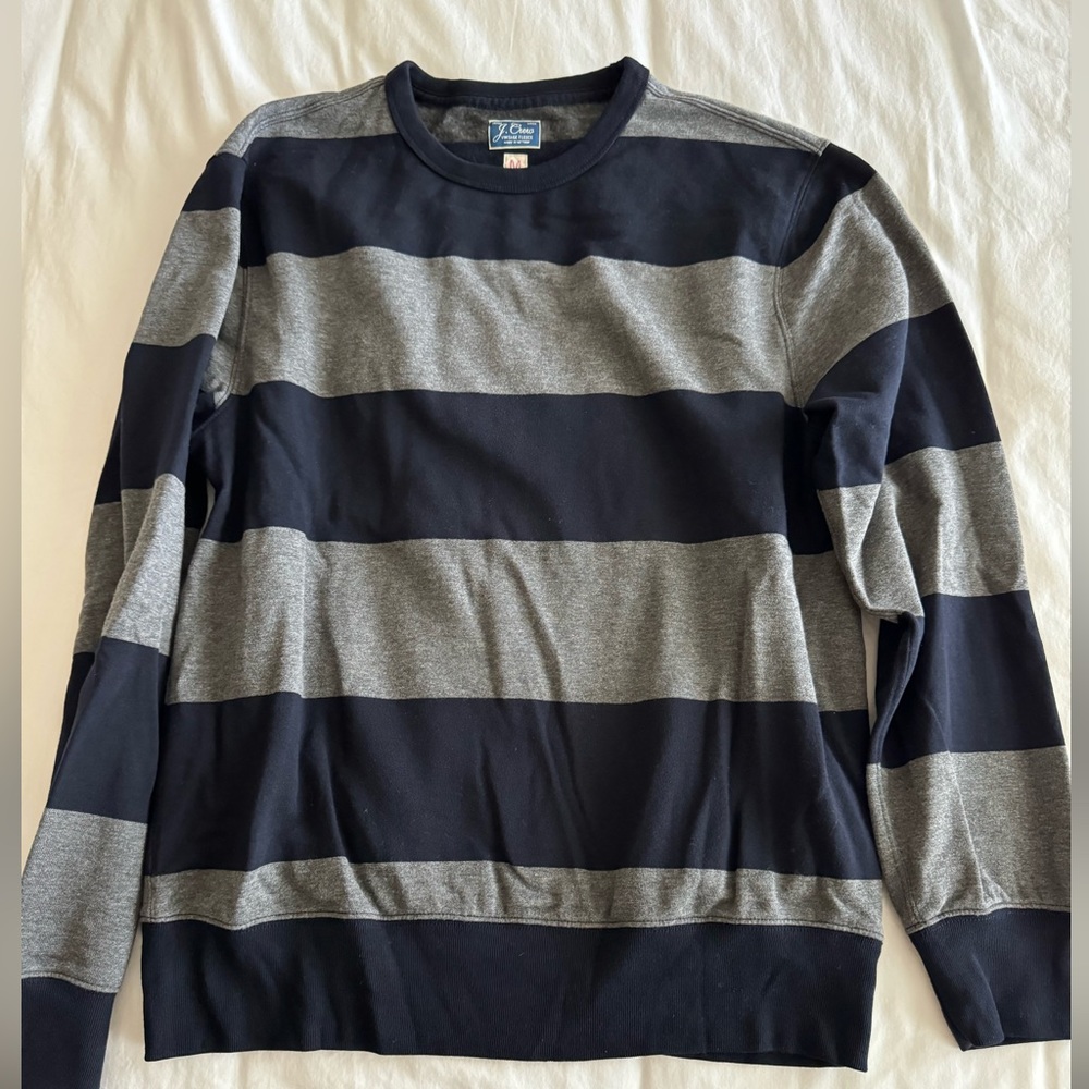 Men's striped vintage fleece sweatshirt
